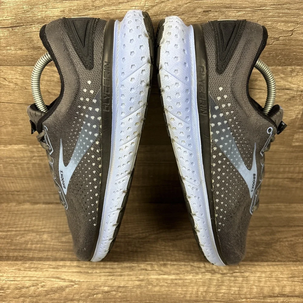 Brooks Glycerin 16 Gray Blue Womens US Size 8 EUR 39 1203171B050 Running Shoes